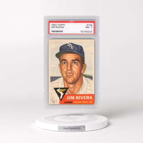 1953 Topps #156 Jim Rivera (PSA 7 NM)