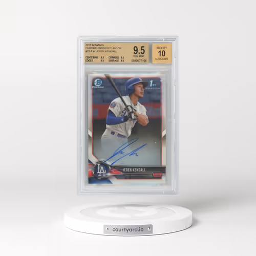 2018 Bowman Chrome Prospect Autographs #CPAJK Jeren Kendall (BGS 9.5 GEM MINT)