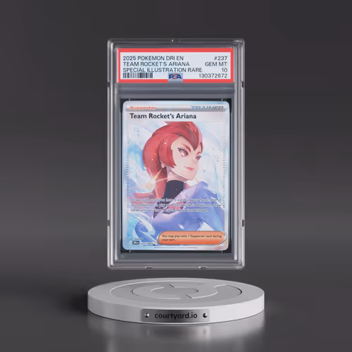2025 Pokémon Dri EN-Destined Rivals #237 Team Rocket's Ariana - Special Illustration Rare (PSA 10 GE