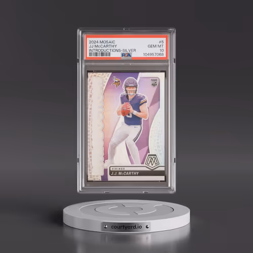 2024 Panini Mosaic Introductions #5 JJ McCarthy - Silver (PSA 10 GEM MINT)