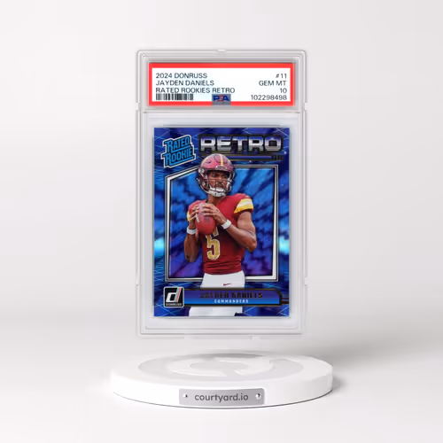 2024 Panini Donruss Rated Rookies Retro #11 Jayden Daniels (PSA 10 GEM MINT)