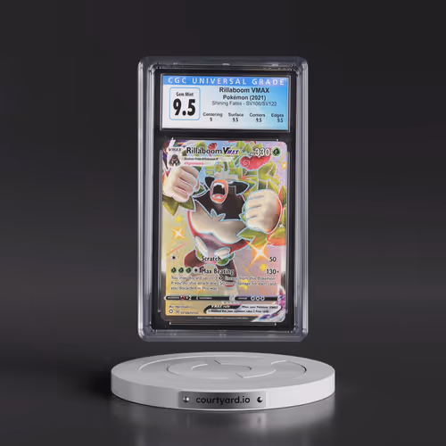 2021 Shining Fates #SV106/SV122 Rillaboom VMAX - Shiny Vault Holo (CGC 10 GEM MINT)