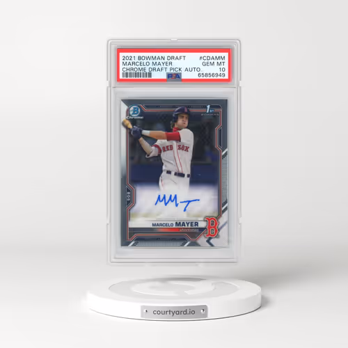 2021 Bowman Draft Chrome Draft Pick Autographs #CDAMM Marcelo Mayer (PSA 10 GEM MINT)