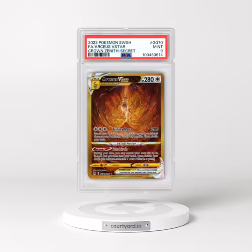2023 Pokémon Sword and Shield Crown Zenith #GG70 Arceus Vstar - Full Art Secret (PSA 9 MINT)