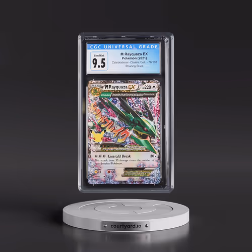 2021 Celebrations - Classic Collection #76/108 M Rayquaza EX - Roaring Skies Holo (CGC 10 GEM MINT)