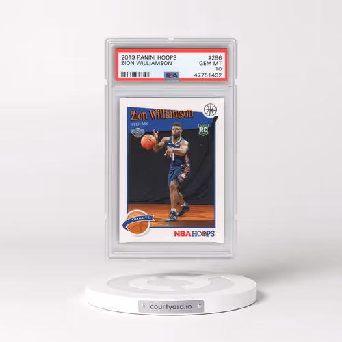 2019 Panini Hoops #296 Zion Williamson (PSA 10 GEM MINT)