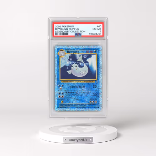 2002 Pokémon Legendary Collection #40 Dewgong - Reverse Foil (PSA 8 NM-MT)