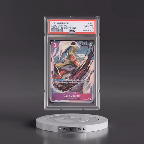 2023 One Piece Awakening of the New Era #067 Zoro-Juurou - Alternate Art (PSA 10 GEM MINT)