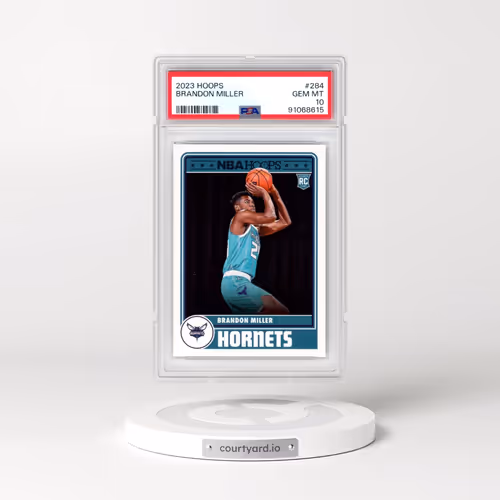 2023 Panini NBA Hoops #284 Brandon Miller (PSA 10 GEM MINT)