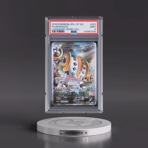 2015 Pokémon Legendary Shine Collection #023 Regigigas - 1st Edition Full Art (PSA 9 MINT)