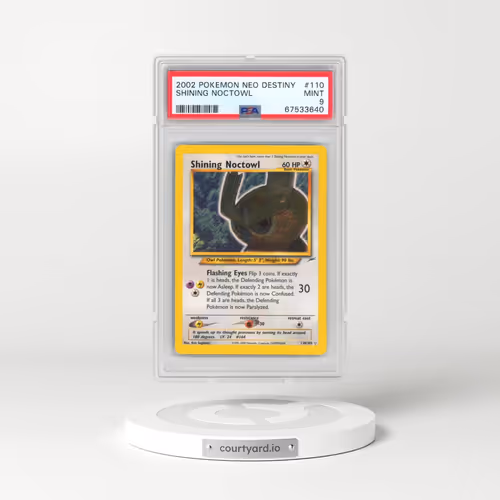 2002 Pokémon Neo Destiny #110 Shining Noctowl - Holo (PSA 9 MINT)