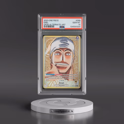2023 One Piece OP05-Awakening of the New Era #098 Enel - Alternate Art (PSA 10 GEM MINT)