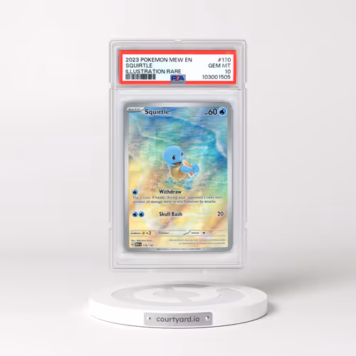 2023 Pokémon Mew EN-151 #170 Squirtle - Illustration Rare (PSA 10 GEM MINT)