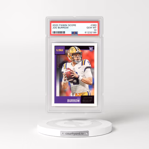 2020 Panini Score #360 Joe Burrow (PSA 10 GEM MINT)