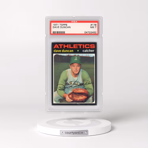 1971 Topps #178 Dave Duncan (PSA 7 NM)