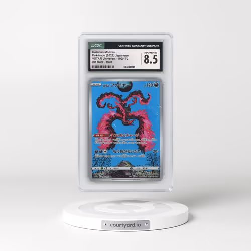 2022 VSTAR Universe #190/172 Galarian Moltres - Art Rare (CGC 8.5 NM-MT+)