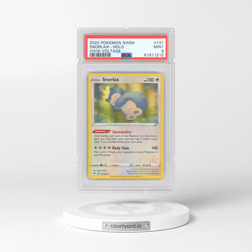 2020 Pokémon Sword & Shield Vivid Voltage #131 Snorlax - Holo (PSA 9 MINT)