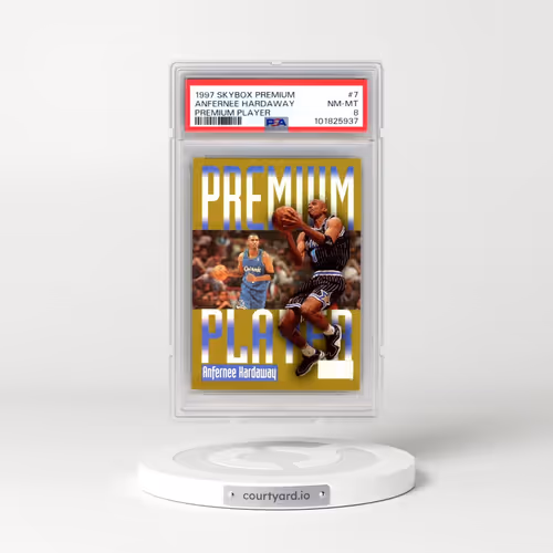 1997 Skybox Premium Premium Player #7 Anfernee Hardaway (PSA 8 NM-MT)