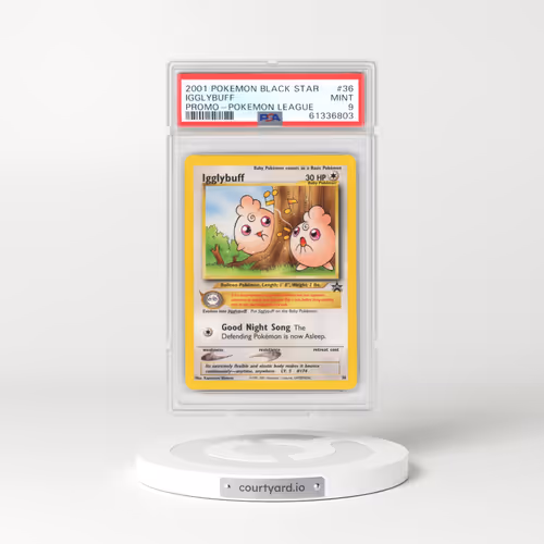 1999 Black Star Promos #36 Igglybuff - Pokémon League (PSA 9 MINT)