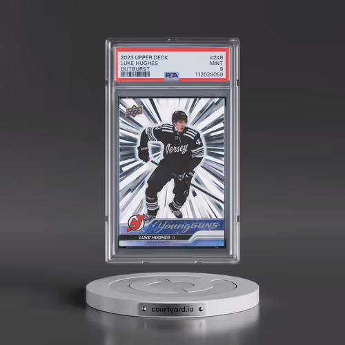 2023 Upper Deck #248 Luke Hughes - Outburst (PSA 9 MINT)