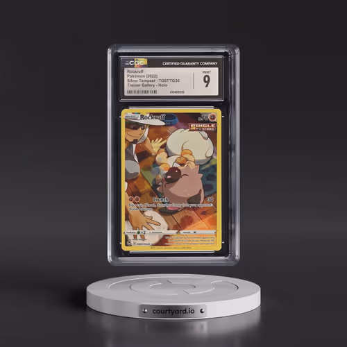 2022 Silver Tempest #TG07/TG30 Rockruff - Trainer Gallery Holo (CGC 9 MINT)