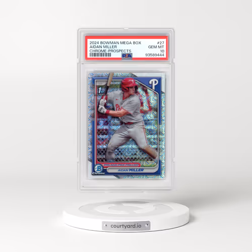 2024 Bowman Mega Box Chrome Prospects #27 Aidan Miller (PSA 10 GEM MINT)