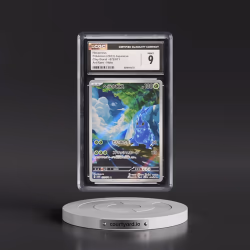 2023 Pokémon Sv2d-Clay Burst #072 Heracross - Art Rare (CGC 9 MINT)