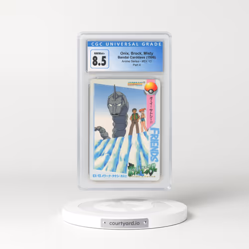 1998 Anime Series #EX-13 Onix, Brock, Misty - Part 4 (CGC 8.5 NM-MT+)