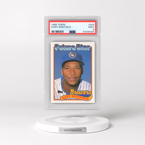 1989 Topps #343 Gary Sheffield (PSA 9 MINT)