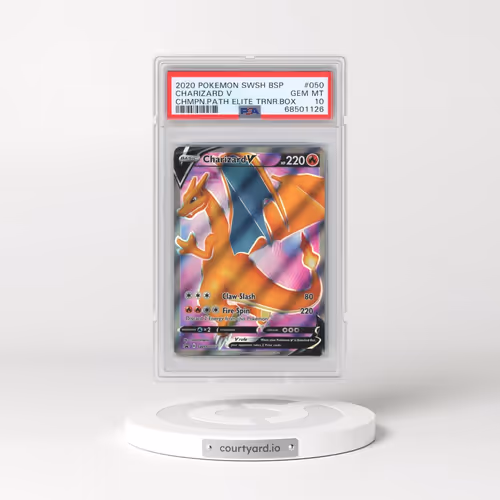 2020 Pokémon Swsh Black Star Promo #050 Charizard V - Holo Champion's Path Elite Trainer Box (PSA 10
