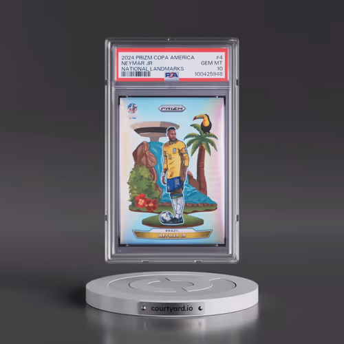 2024 Panini Prizm Conmebol Copa America National Landmarks #4 Neymar Jr (PSA 10 GEM MINT)