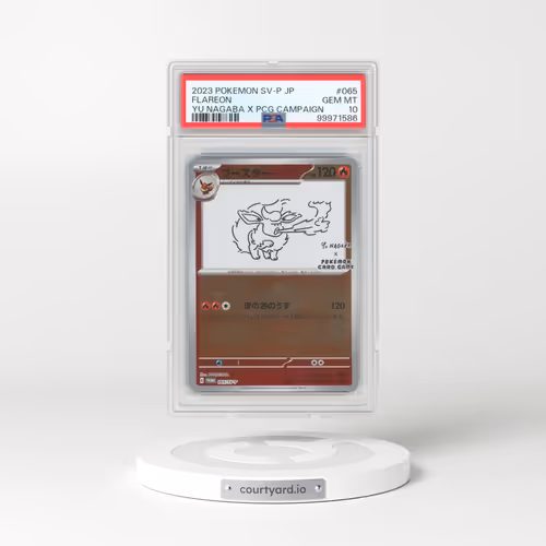 2023 Pokémon SV-P Promo #065 Flareon - YU Nagaba X Pokemon Card Game Campaign (PSA 10 GEM MINT)