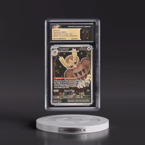 2024 Pokémon Svp EN-SV Black Star Promo #141 Noctowl - Stellar Crown Elite Trainer Box (CGC 10 PRIST