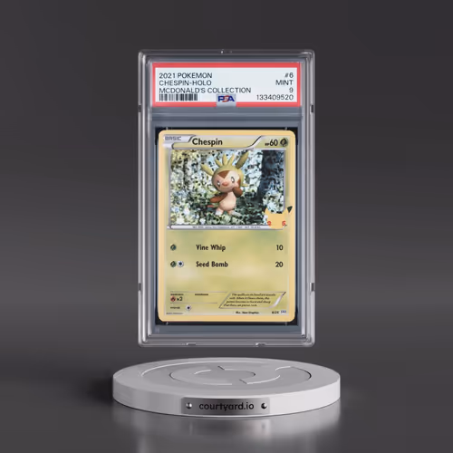 2021 Pokémon Mcdonald's Collection #6 Chespin - Holo (PSA 9 MINT)