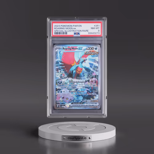 2023 Pokémon Par EN-Paradox Rift #251 Roaring Moon EX - Holo Special Illustration Rare (PSA 8 NM-MT)