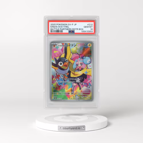 2025 Pokémon SV-P Promo #232 Iono's Wattrel - Battle Partners Booster Box (PSA 10 GEM MINT)