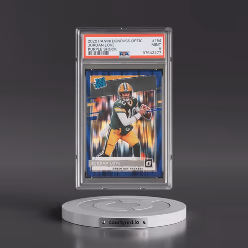 2020 Panini Donruss Optic #154 Jordan Love - Purple Shock (PSA 9 MINT)