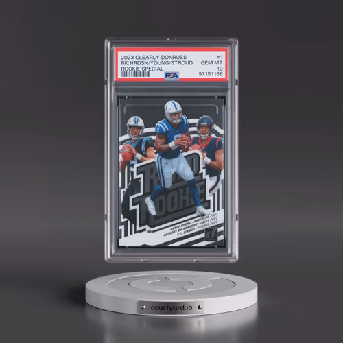 2023 Panini Clearly Donruss Rookie Special #1 Anthony Richardson/Bryce Young/CJ Stroud (PSA 10 GEM M