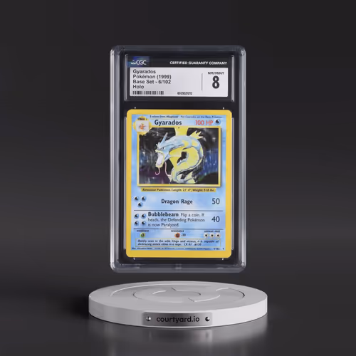 1999 Base Set #6/102 Gyarados - Holo (CGC 8 NM-MT)