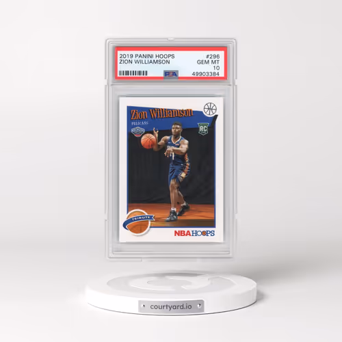 2019 Panini Hoops #296 Zion Williamson (PSA 10 GEM MINT)