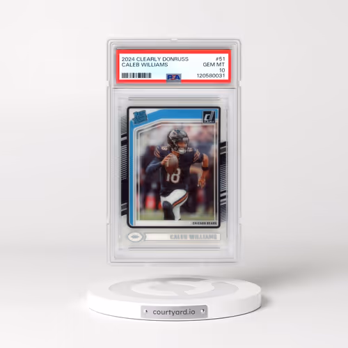 2024 Panini Clearly Donruss #51 Caleb Williams (PSA 10 GEM MINT)