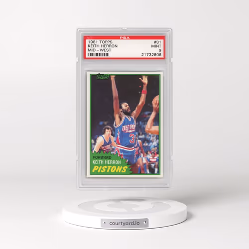 1981 Topps #81 Keith Herron - Mid-West (PSA 9 MINT)