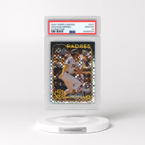 2024 Topps Chrome #207 Jackson Merrill - X-Fractor (PSA 10 GEM MINT)