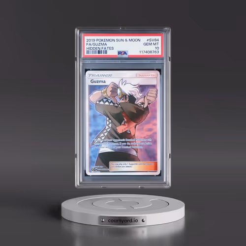 2019 Pokémon Sun & Moon Hidden Fates #SV84 Guzma - Full Art (PSA 10 GEM MINT)
