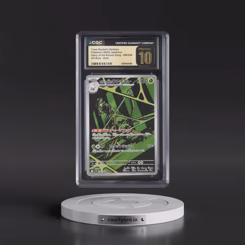 2025 Pokémon SV10-Glory of Team Rocket #099 Team Rocket's Spidops - Art Rare (CGC 10 PRISTINE)