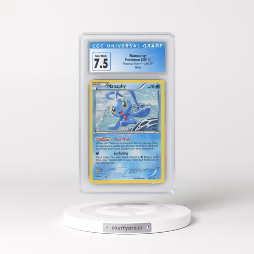 2012 Plasma Storm #34/135 Manaphy - Holo (CGC 7.5 NM+)