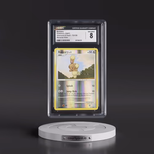 2007 Diamond & Pearl #73/130 Buneary - Reverse Holo (CGC 8 NM-MT)