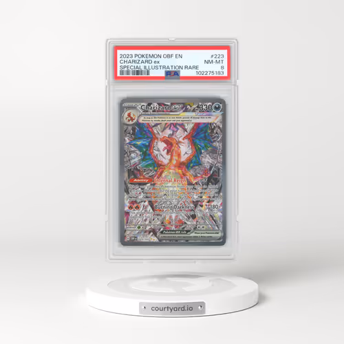 2023 Pokémon Obf EN-Obsidian Flames #223 Charizard EX - Holo Special Illustration Rare (PSA 8 NM-MT)