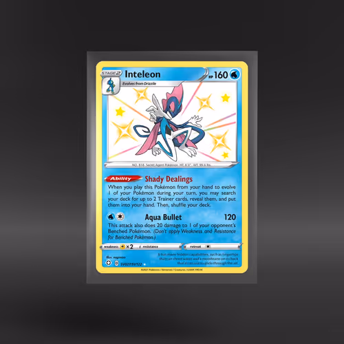 Shining Fates Shiny Vault #SV027/SV122 Inteleon