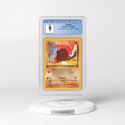 2000 Team Rocket #52/82 Diglett - 1st Edition 1st Edition (CGC 9 MINT)